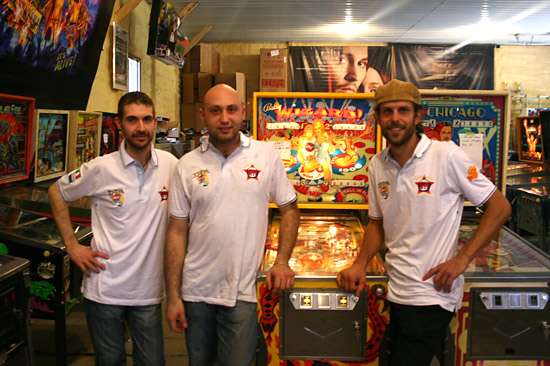 Report author Alessio with Daniele and Nicola