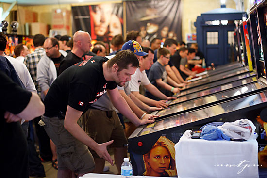 Winner of the pre-IFPA Pinball Plus Tournament, Eden Stamm plays 24