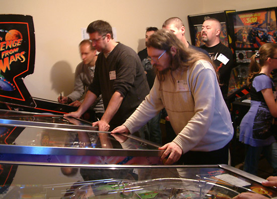 The main games room got quite busy during qualifying