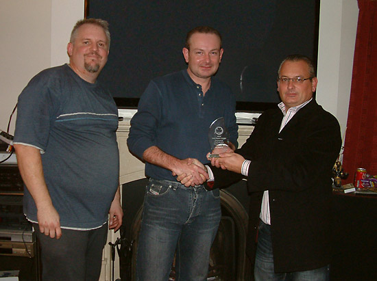 Third placed Phil Dixon