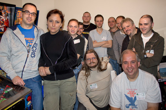 Competitors in the Irish Pinball Open 2011
