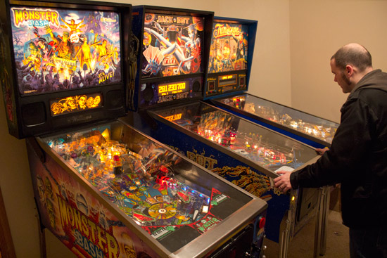Opposite the Dirty Harry and friends were: Monster Bash, Jackbot and Funhouse