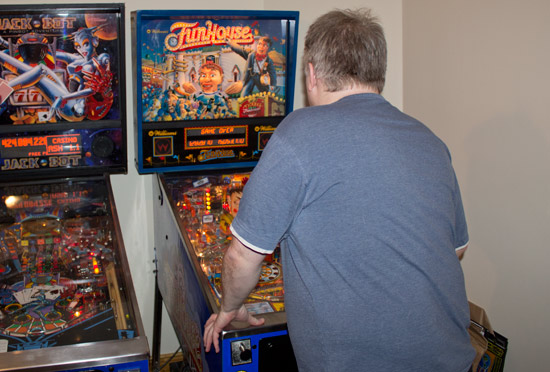 Host Andrew Heighway plays Funhouse
