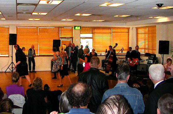 Live music and dancing at the JBM