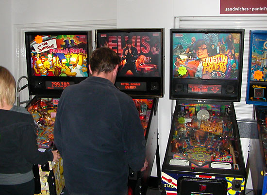 The first set of pinballs at the show