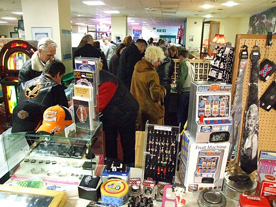 Goods for sale at the show