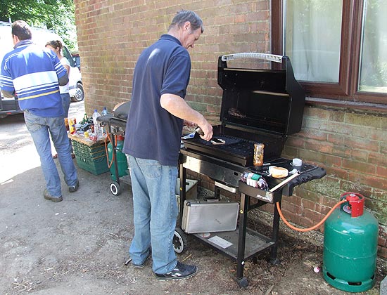 The bar-b-q was in action nearly all weekend