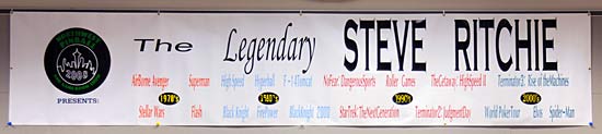 Banner promoting Steve Ritchie's appearance