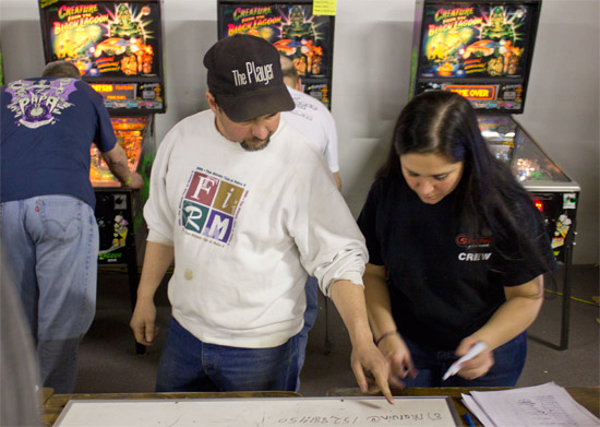 Trent and Karen record the latest high scores