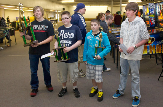 Justin Ortscheid (1st), Joshua Henderson (2nd), Andrew Rosa Jr (3rd) and Colson Franse (4th)