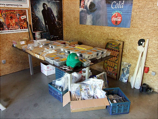 Lots of parts, even very rare NOS Bally bingo parts, Stern's new siderails, switches, etc.