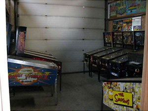 The gameroom before we started to take everything out