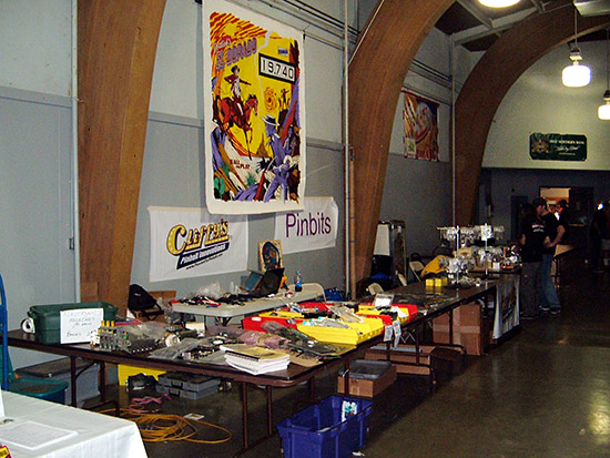 Cliffy’s Passion For Pinball, Pinbits, and Pinthetic’s booth