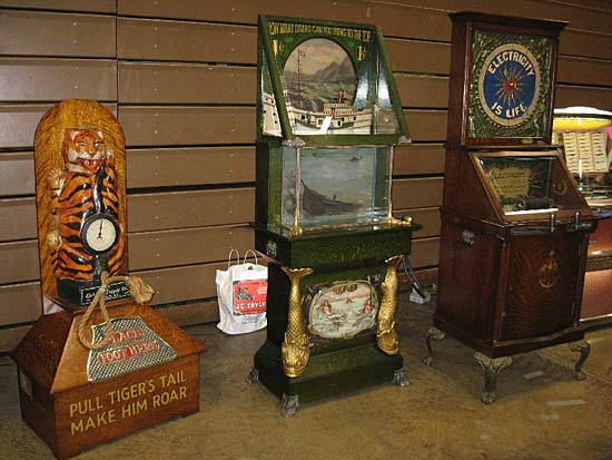 Some of the machines at the show