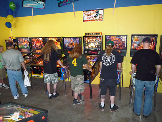 The public arrive to play