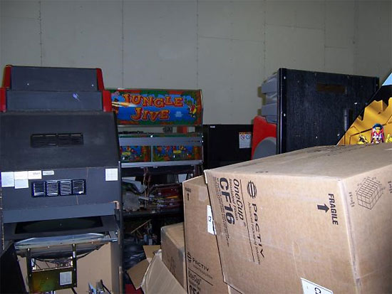 Inside the room to be used for Pinball-on-a-Stick