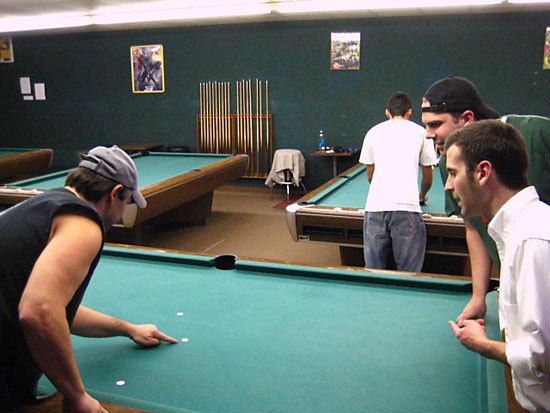 The three finalists deciding player order