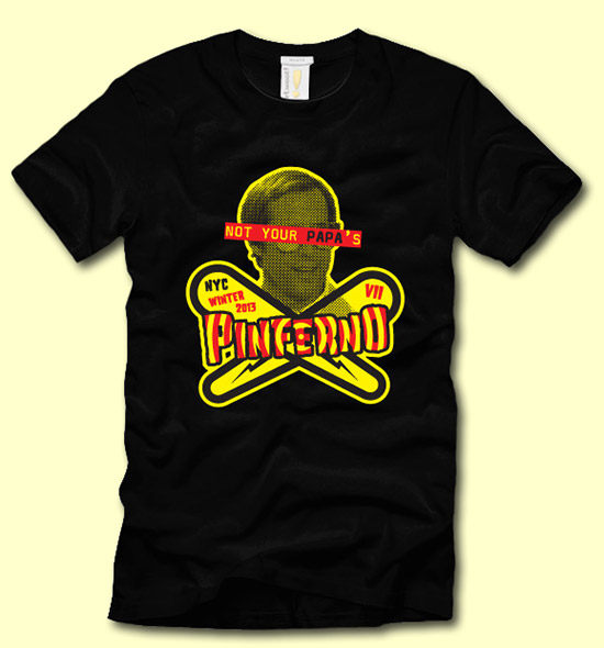 The official Pinferno VII shirt