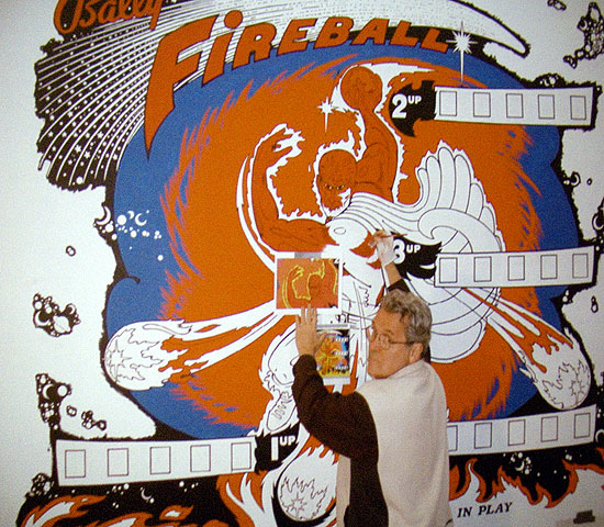 Ed working on Fireball
