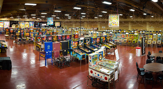 The whole exhibition hall
