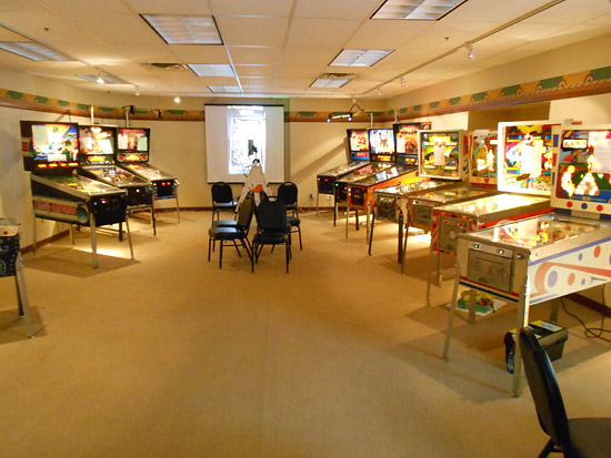 The room for the tournaments