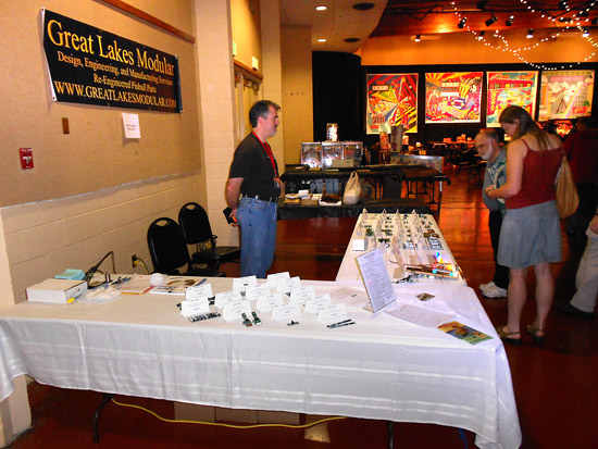 Tony Clark at his Great Lakes Modular stand