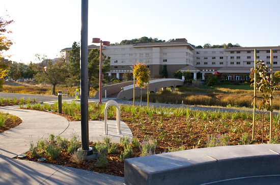 The bridge to the Embassy Suites