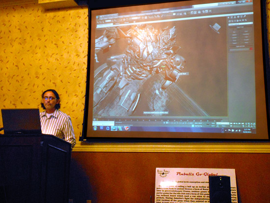 George manipulates the Megatron 3D model
