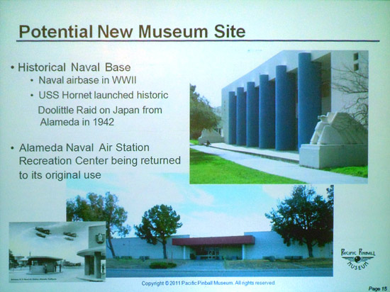 Potential new home for the Pacific Pinball Museum