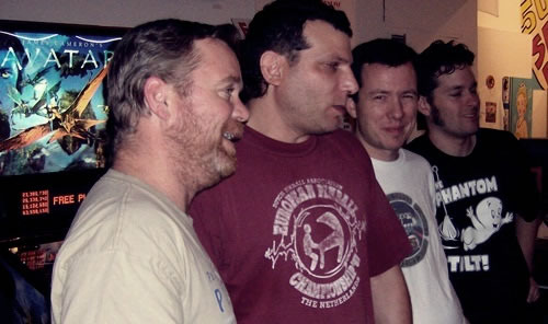 The four finalists posed for a picture right after the winner was decided