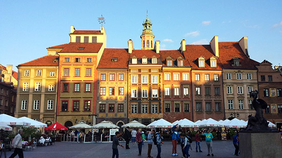 Warsaw's old city square