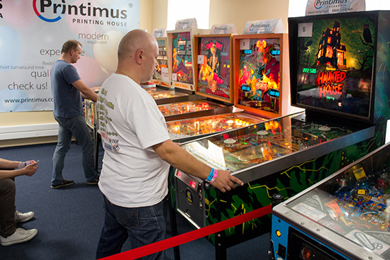 Classic Tournament machines were roped-off