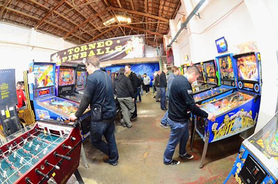 Players practicing for the tournaments
