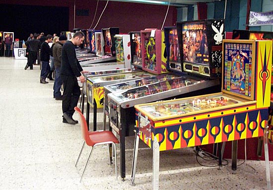 Some of the machines at the show