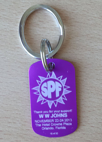 A personalised key fob