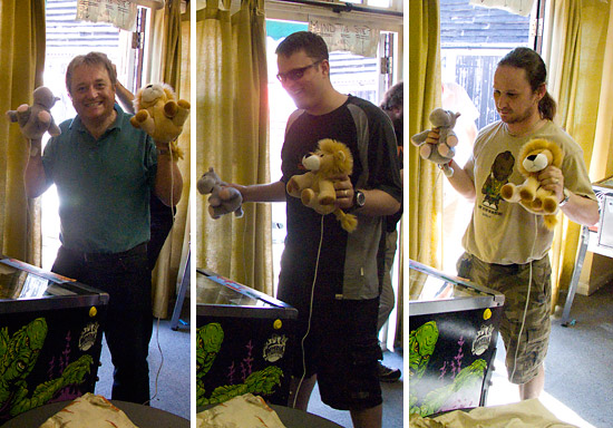 Mark Squires, Nick Marshall and Chris Williams go wild