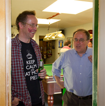 Richard and David ponder their next game to play