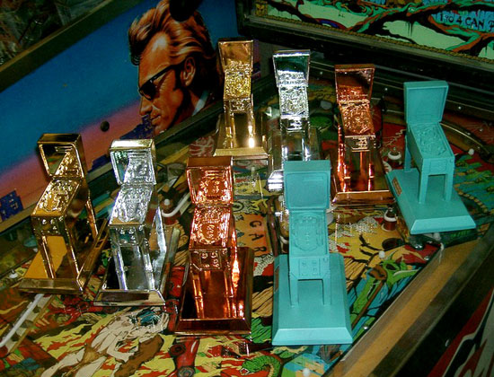 Trophies awaited for their owners. Couldn't be better guarded