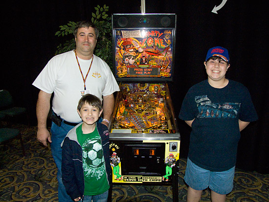 Party Zone winner Carey Fishman and family