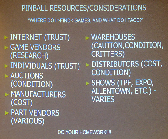 Some sources of pinballs