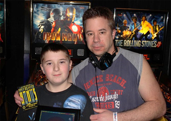 Parent-Child Tournament winners, Andrew & Andy Rosa