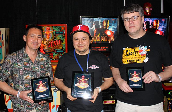 Clyde Bellinger (2nd), Marcus Trevino (1st) and Eric Fisher (3rd)