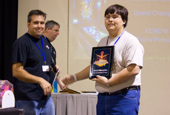 The Grand Champion award for Doc's Pinball