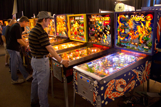 There was no classic Stern line-up this year, though there were still plenty of older Stern games to play
