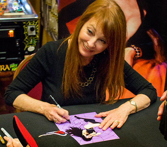Cassandra signs Elvira-related items