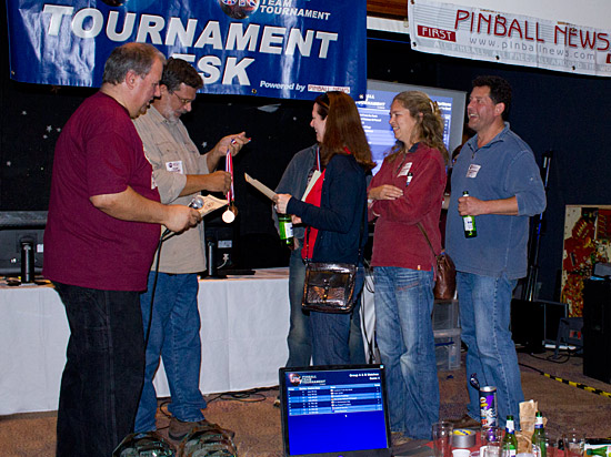 The Addam's Family receive their fourth place awards