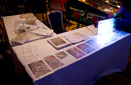 Albert Medaillon's LED stand