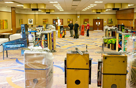 Games already arrived in the hall