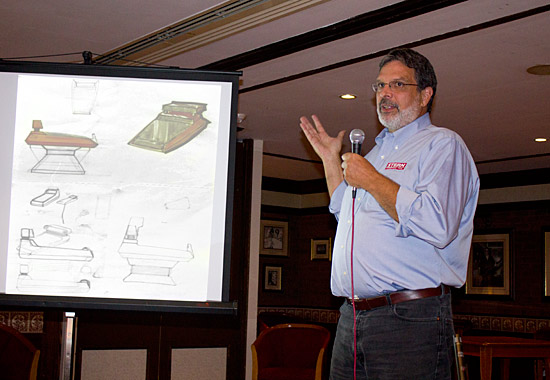 Dennis talks about his early cabinet designs