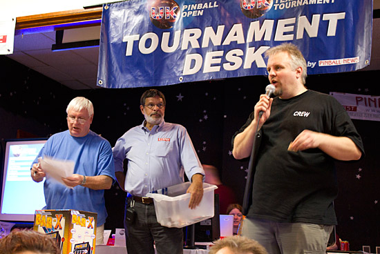 The prize raffle draw takes place
